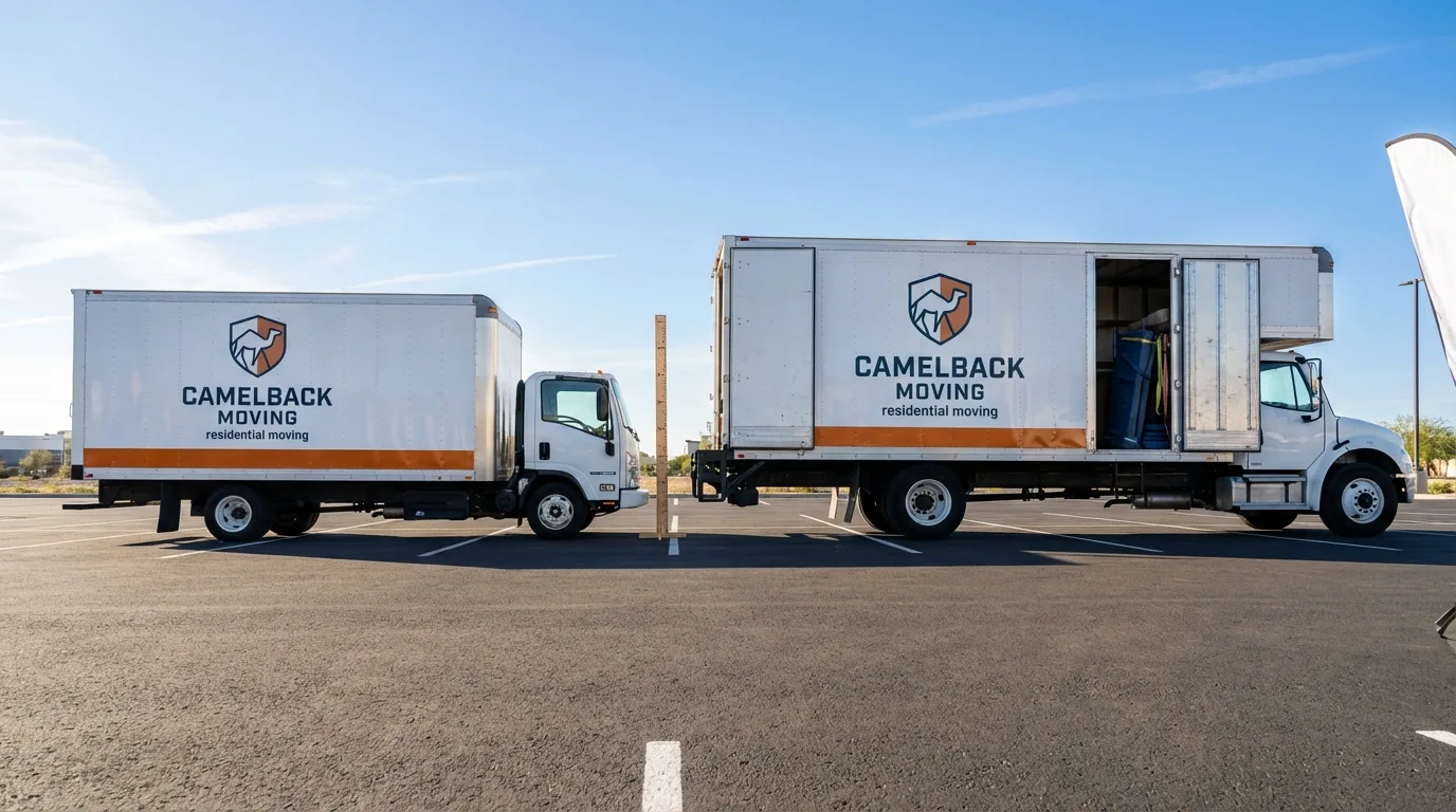 Moving truck size capacity guide in West Des Moines